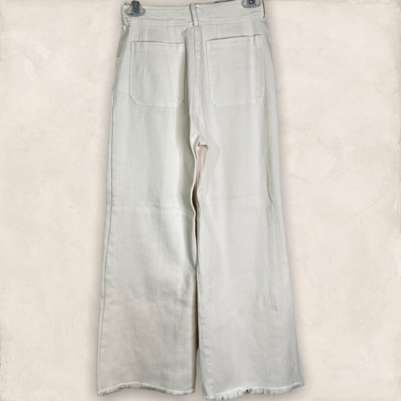 NWOT $289 Pharaoh Wide Leg High Rise Jeans in Ivory Women’s Size 0 - Picture 2 of 7